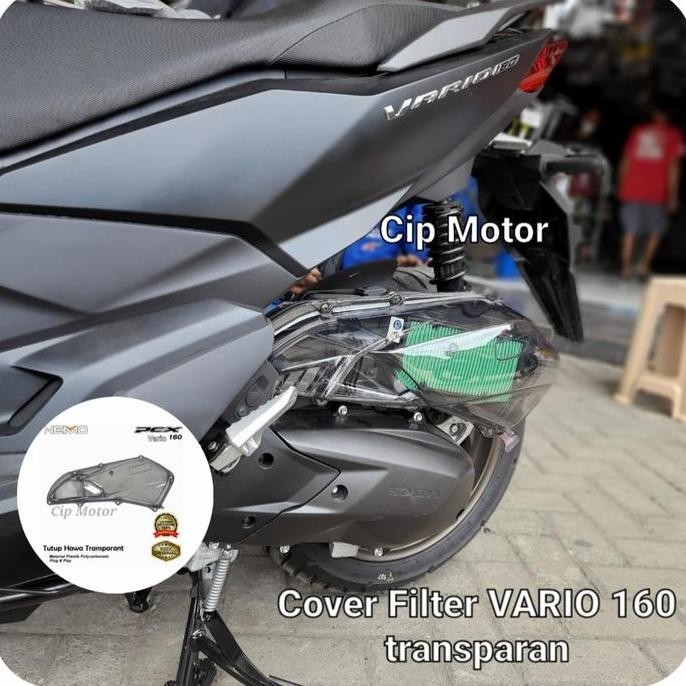 Cover Tutup Filter Hawa PCX 160 160 Smoke Transparan