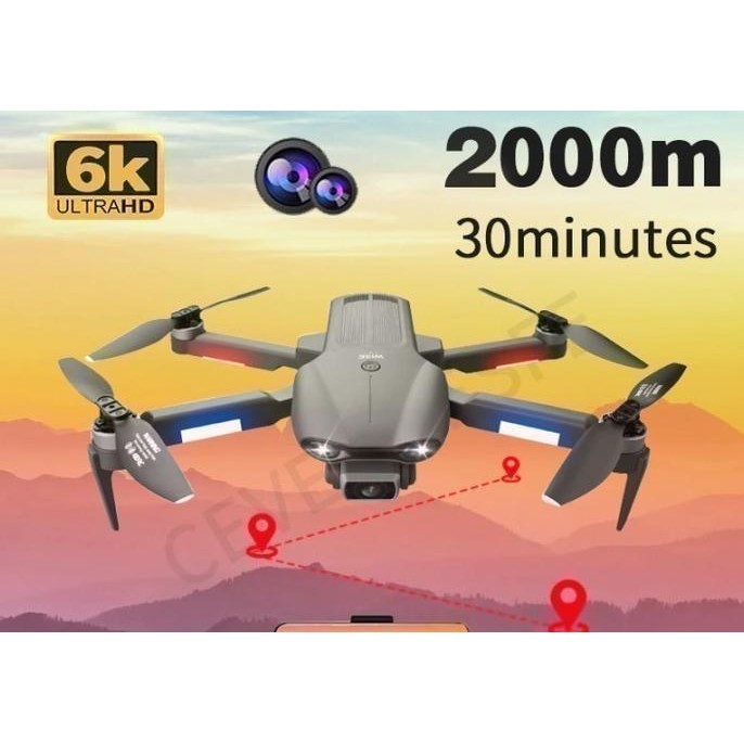 WISE 4DRC F9 GPS Drone 5G 6K Dual HD Camera Brushless Quadcopter