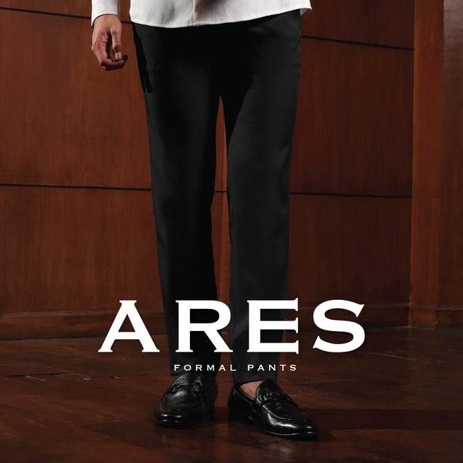 CUTOFF Ares Formal Pants Celana Basic Pria Panjang Slim Fit Bahan Kain