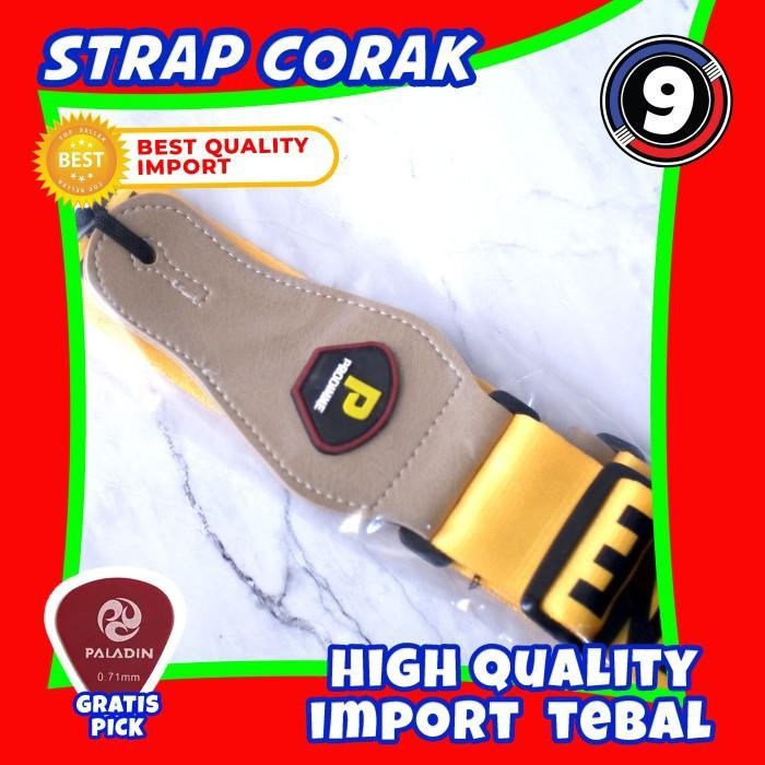Strap Gitar Tali Gitar Selempang Gitar Police Line Polisi