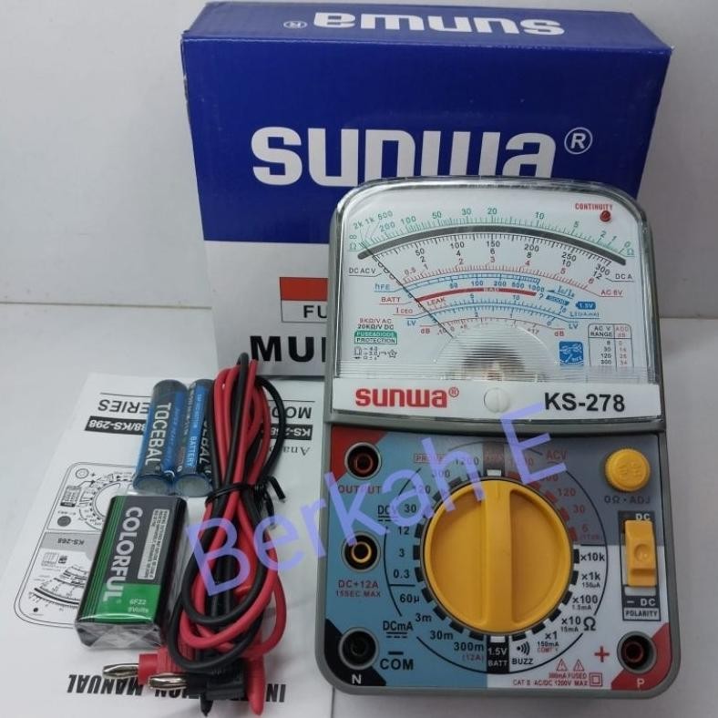 YZ Multitester Analog SUNWA KS-278 Multitester Original