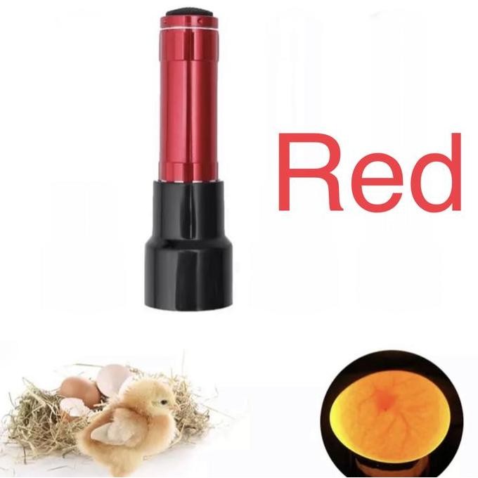Red Senter Teropong Cek Telur Ayam Bebek Angsa Unggas Incubator Egg