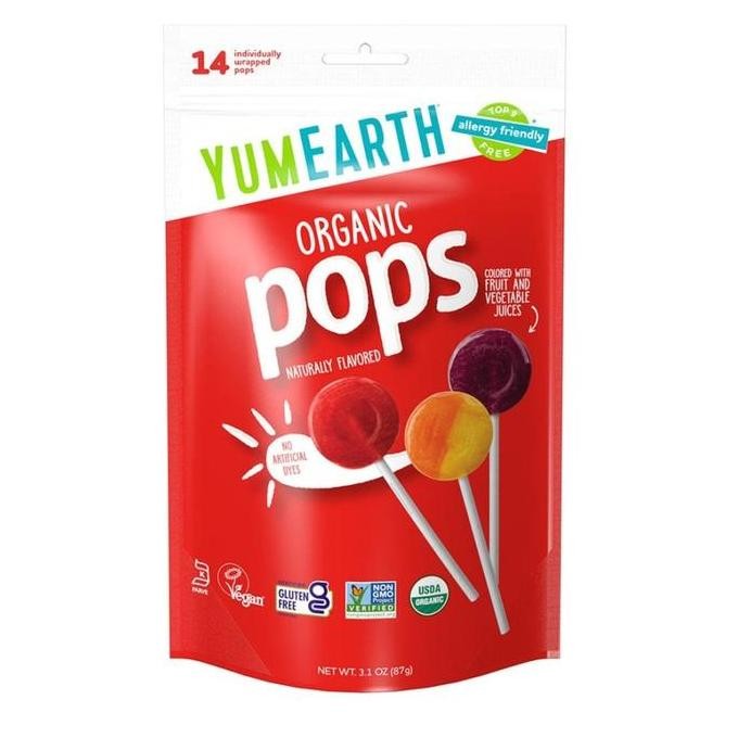 

Sale Yumearth Organic Pops Yum Earth 14Pops Lollipops Gluten Free Sugar 14 Pops 15 Pops Free Vegan Non Diary Yum Earth Permen Pop