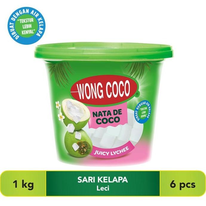 

Grosir Wong Coco Nata De Coco Lychee 1Kg X 6 Pails ( 1 Karton )