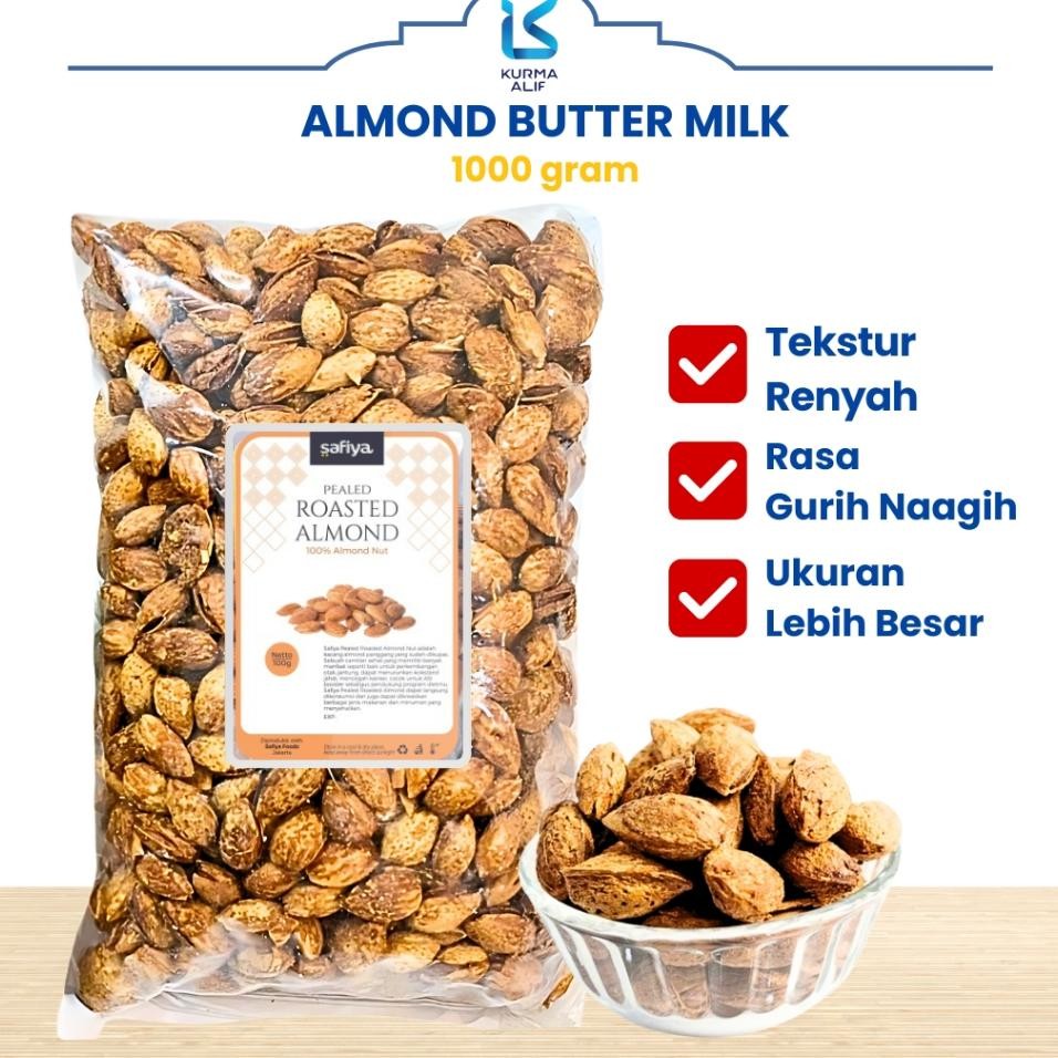 

Acang Almond 1 G Roated Almond Butter L Renyah Gurih Oleh Oleh Haji Umroh