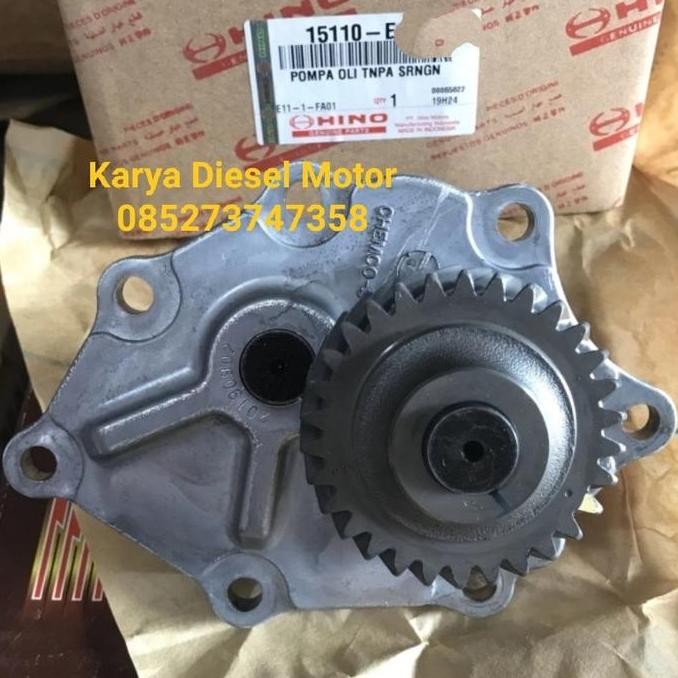 Pompa Oli Oil Pump Toyota Dyna Hino Dutro 110 125 130 Asli Quality Produck Baik