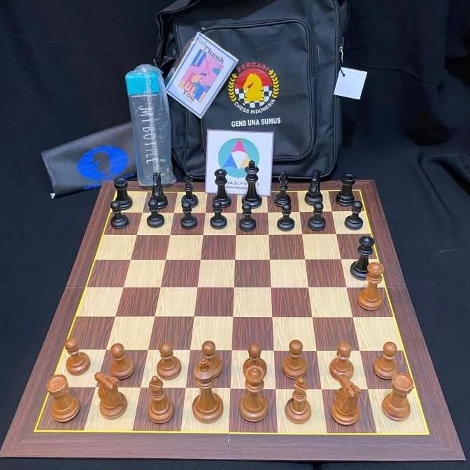 Terjangkau Set Catur Kayu Sawo Model Kuda Staunton Papan Standar Percasi Koleksi Kualitas Bagus Eksk