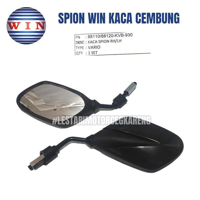 Kaca Spion Supra X 125 Vario 110 Vario Techno 110 Karbu Cembung Win Original