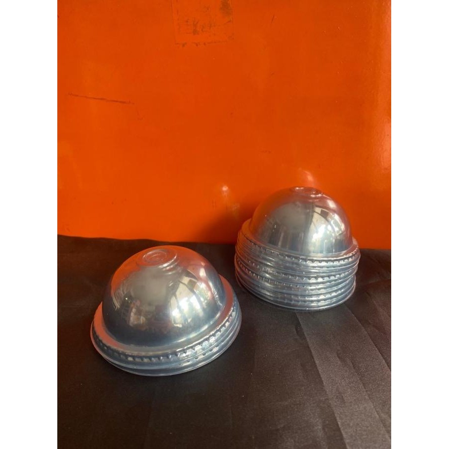 <<<<<] Tutup Gelas Plastik Cembung/Pop Ice 10/12/14/16 oz Bintang Isi 50 Pc