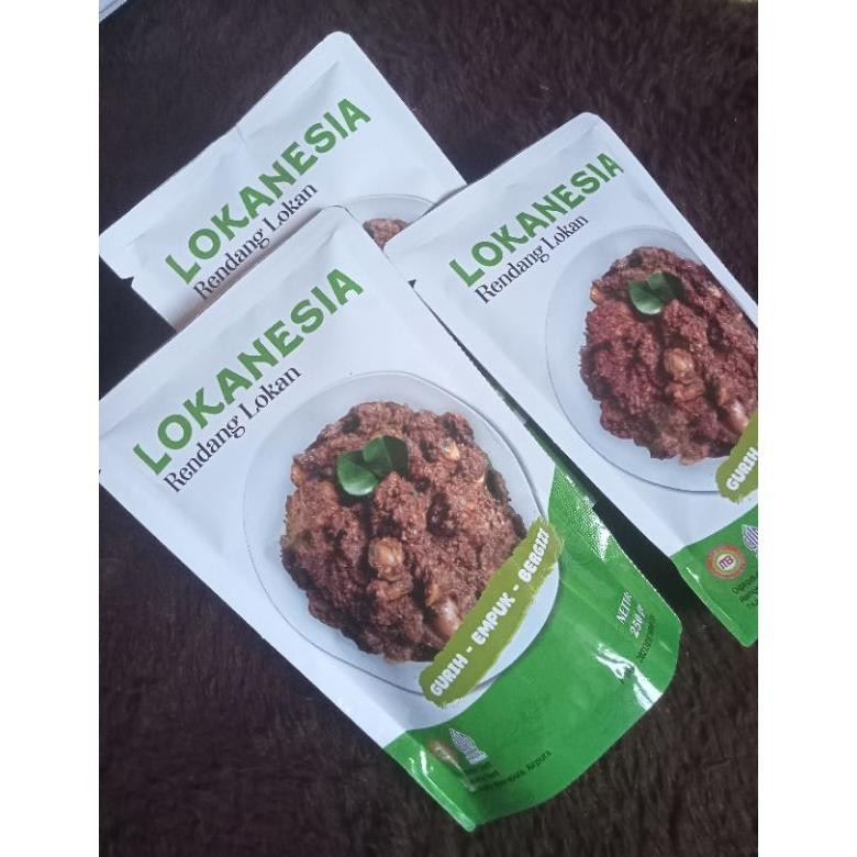 

Lokanesia Rendang Lokan Makanan Instan Siap Saji Rendang Padang Khas Minang