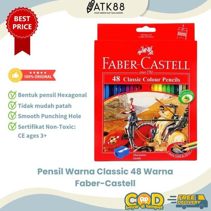 

Termurah Pensil Warna Faber Castell 48 Classic Colour Pencils