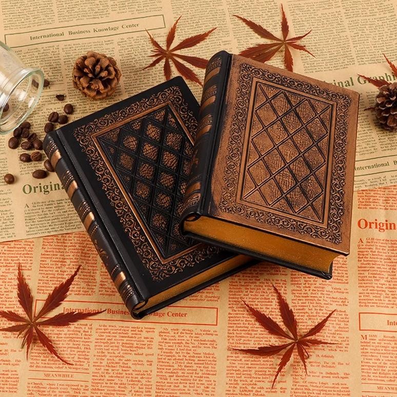

A5 Vintage Notebooks 176 Sheets/Book Thicken Hardcover Notepads Diary Agenda Week Planner White Paper Office Students Supplies