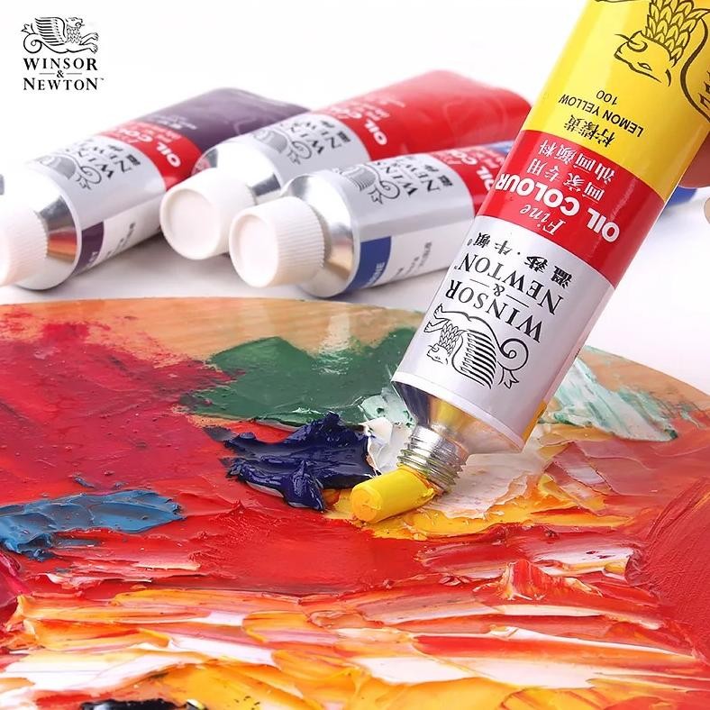 

Winsor & Newton Oli Paint 45Ml 170Ml Tubular Fine Oil Colour Stable Pigment - Beginner, Student, Artist Painting Material
