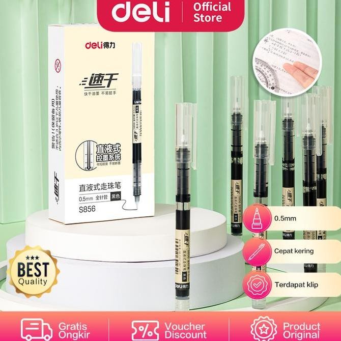 

Termurah Deli Roller Pen cepat kering tip Mini 0.5mm 1 PCS S856