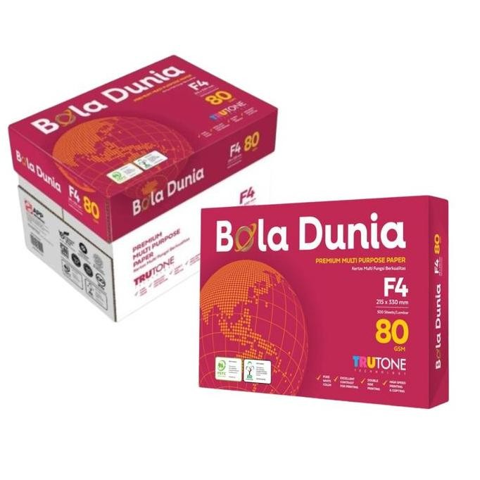 

Termurah Kertas HVS F4 Bola Dunia 80gsm