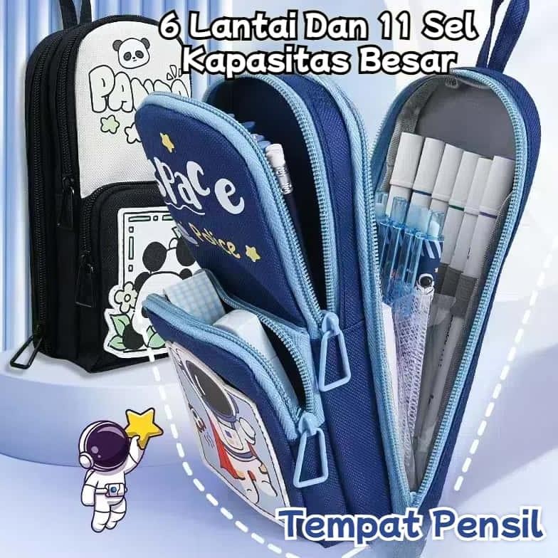 

Gq-68 Kotak Pensil Anak Sekolah/Tempat Pensil Kapasitas/ 6 Lapis Tempat Pensil Kartun Motif Capybara Kuromi Melody Panda /Lopoy/Kapibara/Astronaut