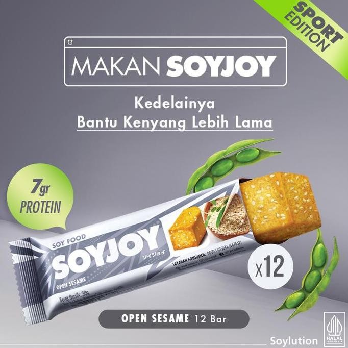 

Promo Soyjoy Snack Bar Kedelai Open Sesame Isi 12 Bar