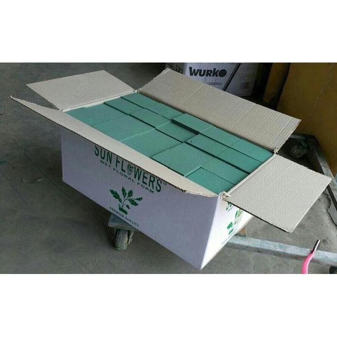 Grosir Wet Floral Foam / Wet Flower Foam Busa Bunga Basah Oasis - Oase