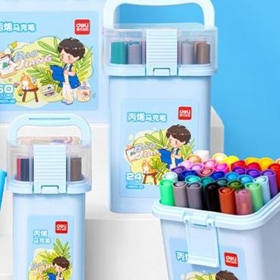 

Termurah Deli Spidol Akrilik / Acrylic Marker 60 Colors HM311