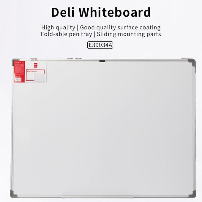 

Termurah Deli Whiteboard Papan Tulis Putih 9001200mm 36IN48IN E39034A