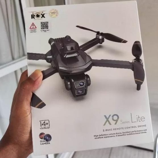 New Drone Rox X9 Lite GPS Brushless Optical flow Dual Kamera Sensor Tabrak vs X3 Pro Max
