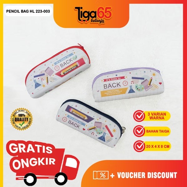 

TEMPAT PULPEN PENSIL / KOTAK PENSIL / PENCIL BAG / TAS ORGANIZER / POUCH / PENCIL BAG HL 223-003 / RUMAH ALAT TULIS