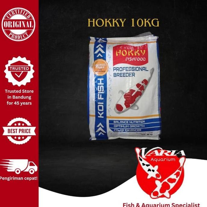 Pakan Ikan Koi Hokky 10kg Pakan Ikan Karungan 10kg