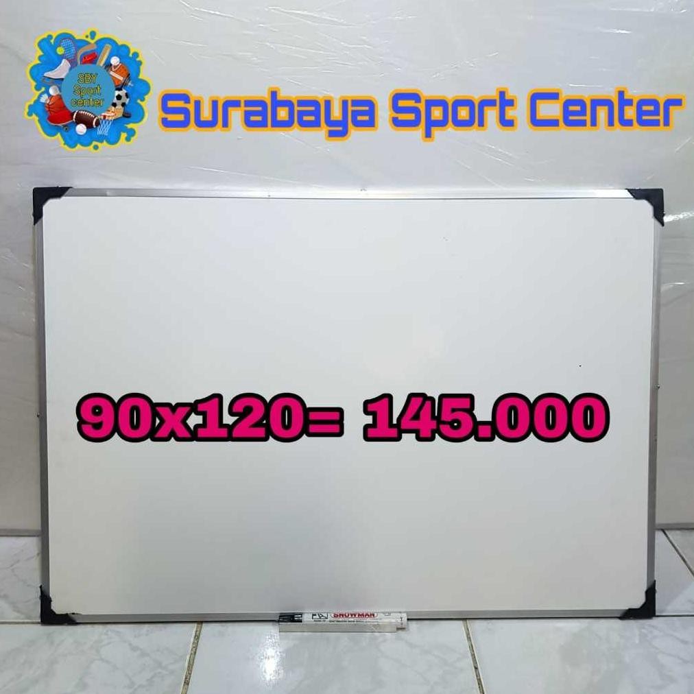 

READY PAPAN TULIS GANTUNG 2 SISI / WHITE BOARD / PAPAN TULIS KAPUR UKURAN 90X120 (NON MAGNET)
