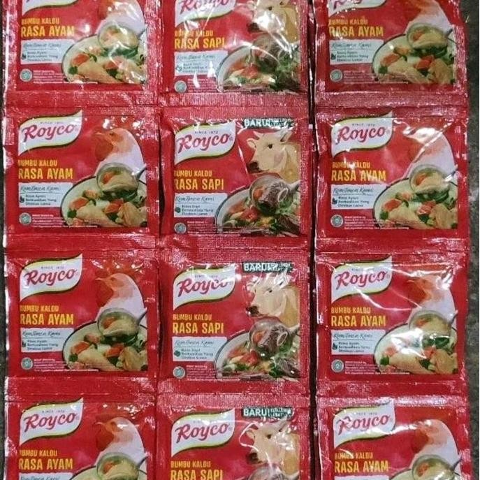 

HIW 72 sachet/ 6 renteng royco ayam atau sapi bisa mix variasi kemasan baru 500 an