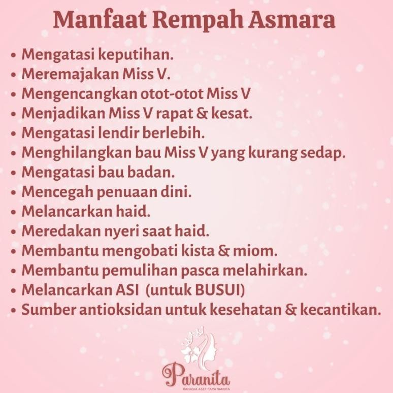 

Promo / Terlaris REMPAH ASMARA by PARANITA Ramuan Rempah Herbal Jamu Keputihan Kesehatan Wanita Pasca Melahirkan Perapat Perawat Miss V Vagina Kewanitaan Terbaik