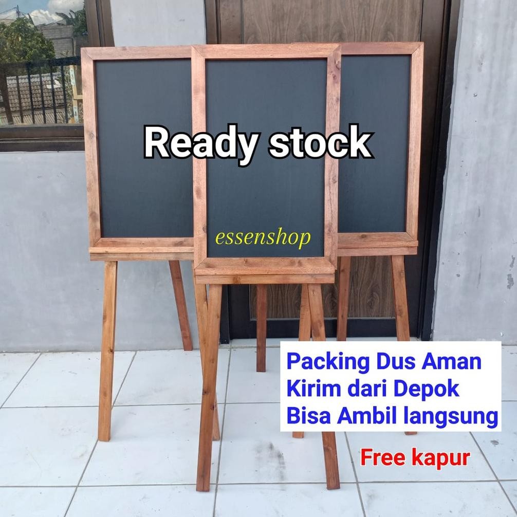 

READYYY BLACKBOARD PAPAN TULIS KAPUR PAPAN MENU PROMO 40X60 STANDING