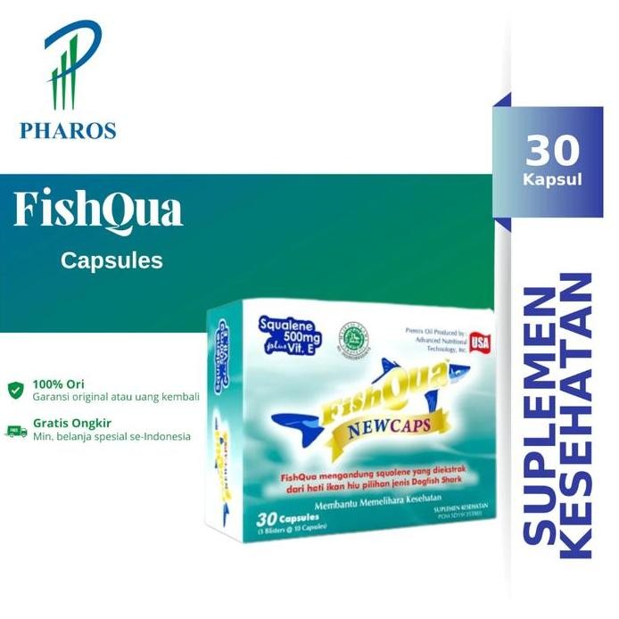 

Terlaris Fishqua Newcaps 30 Kapsul - Vitamin Fish Oil Minyak Ikan