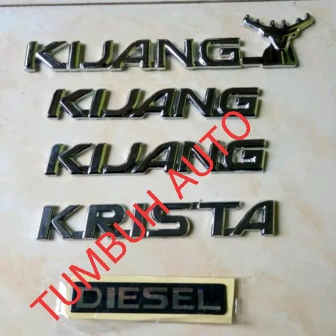 Emblem Tanduk Kijang Krista Diesel Fender Kijang Kapsul 97 2004 5 Biji