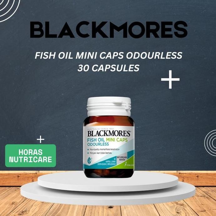 

Terlaris Blackmores Fish Oil Mini Caps Odourless (30 Tablets) - Suplemen Vitamin Minyak Ikan Double Concentrate Omega-3