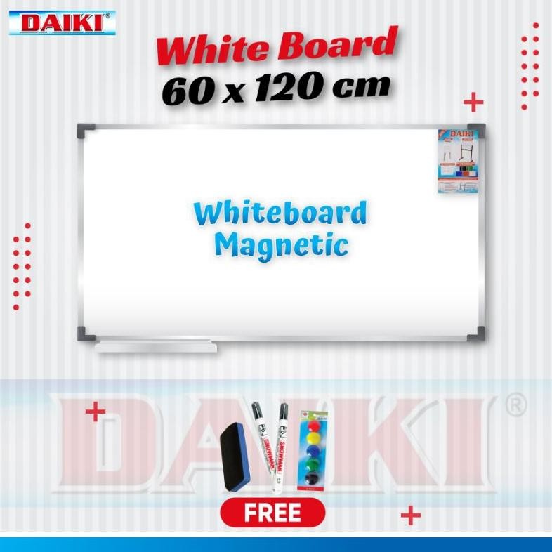 

READY PAPAN TULIS / WHITEBOARD DAIKI MAGNETIC UK 60X120 CM