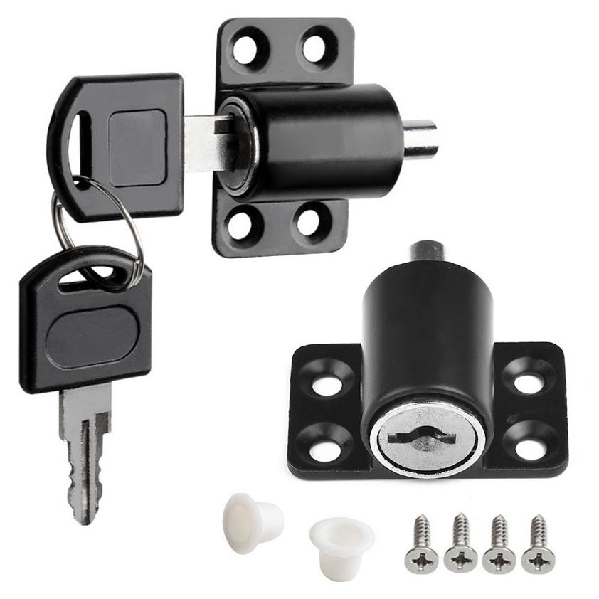 Premium Kunci Jendela Sliding Grendel Kunci Jendela Geser Dengan Kunci Lock Baby Child Safety Kunci 