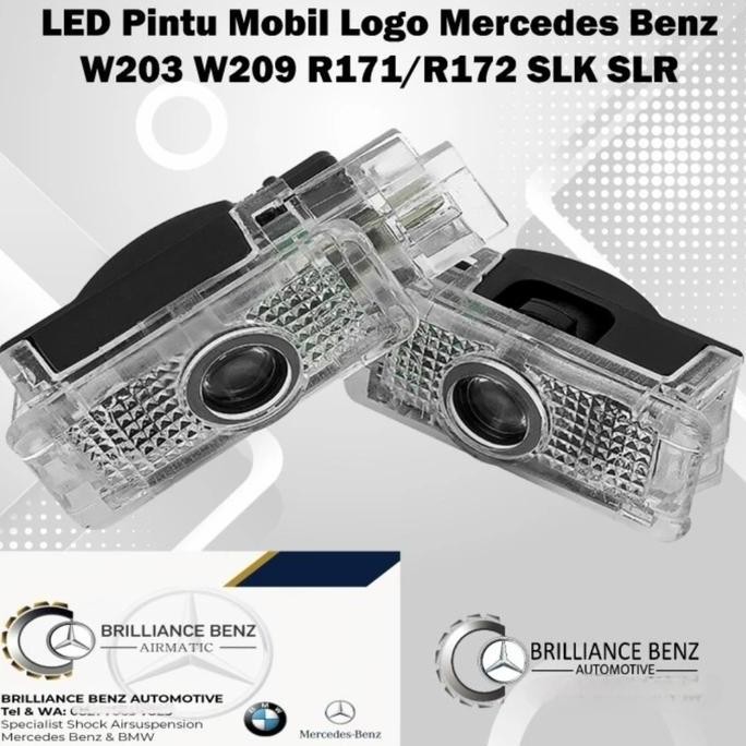 Lampu Pintu Mobil Led W203 Slk R171/R172 Logo Mercedes Benz Led Car Top Produckk