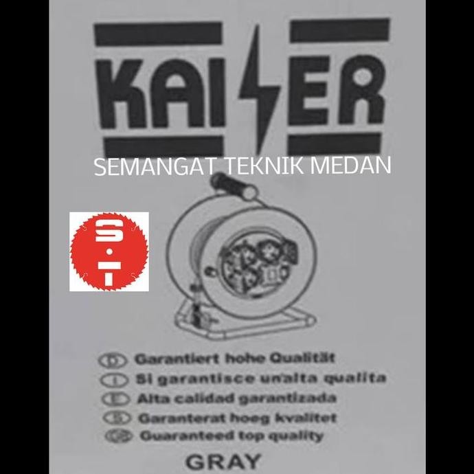 50M KABEL 4 STOP KONTAK LISTRIK GULUNGAN ROLL ROL 50 METER M KAISER