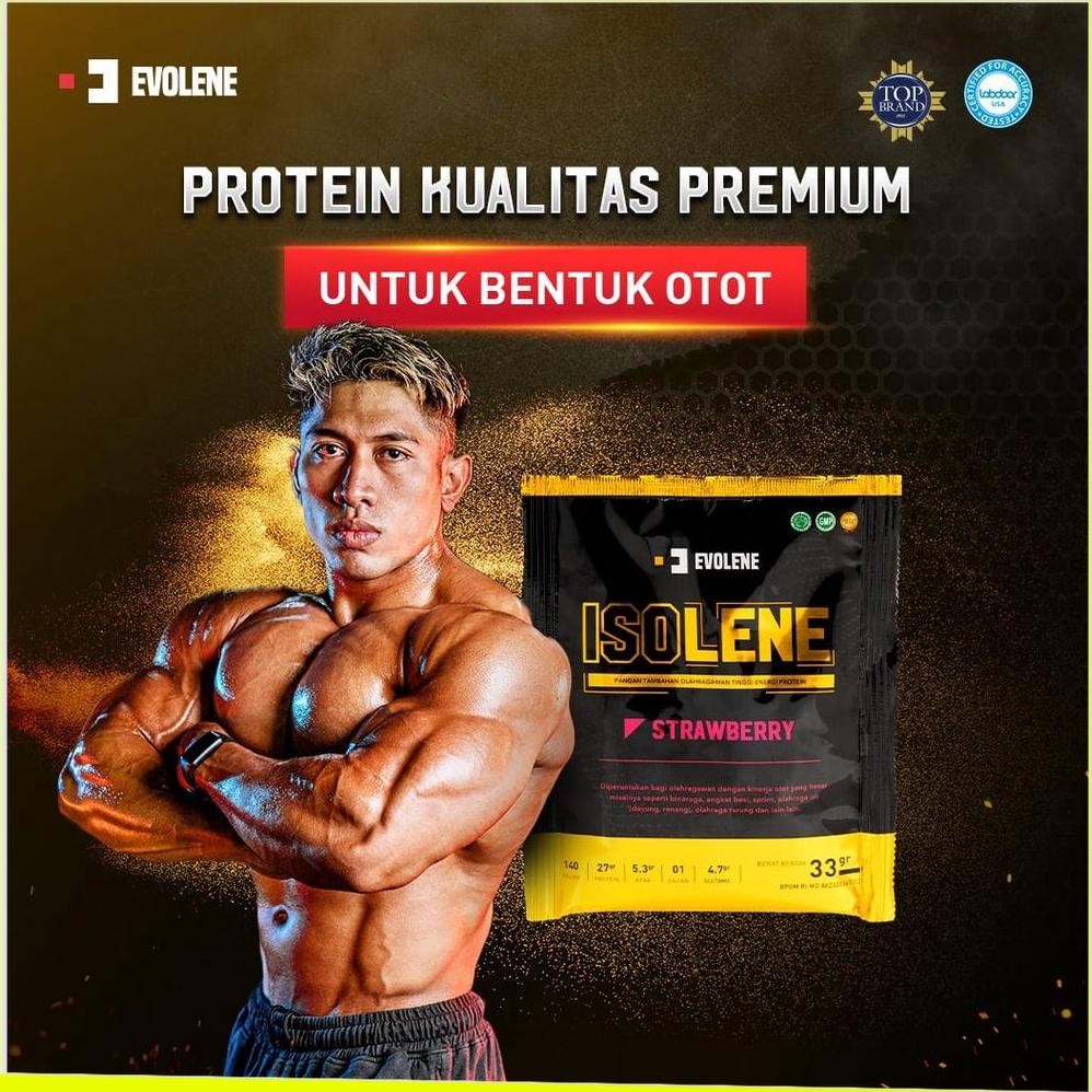 Ready Evolene Isolene Sachet - Suplemen Fitness - Suplemen - Whey Protein Isolate Evolen Evoline Jak
