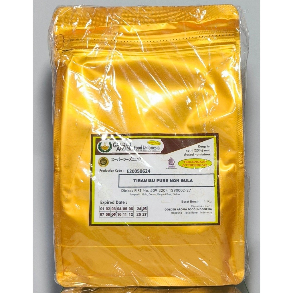 

Bubuk Minuman 1 Kg Rasa Tiramisu Pure Non Gula lebih pekat rasa lebih enak, - Cocok Juga Untuk Taburan Cake Dll, Halal, Kemasan Alumunium Zip Lock