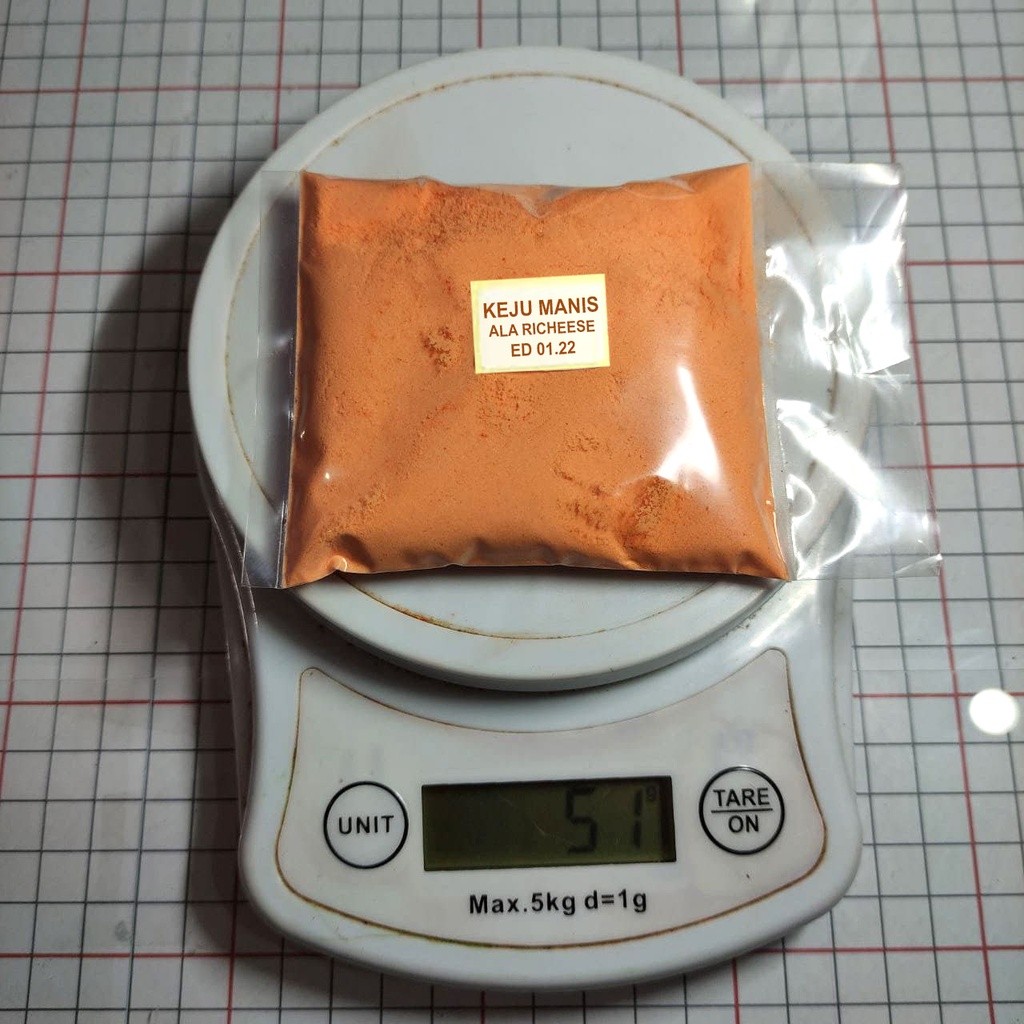 

BUMBU TABUR 50 GRAM REPACK RASA KEJU MANIS (ORANGE) ALA BISKUIT RICHEESE