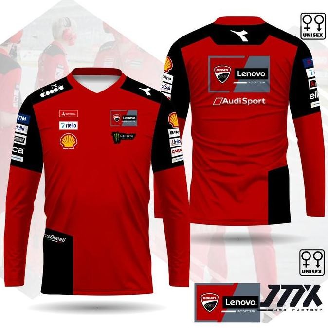 Promo / Jersey Crew Motogp Ducati Lenovo Jersey Marquez 2025 Kaos Motogp Ducati Non Cod