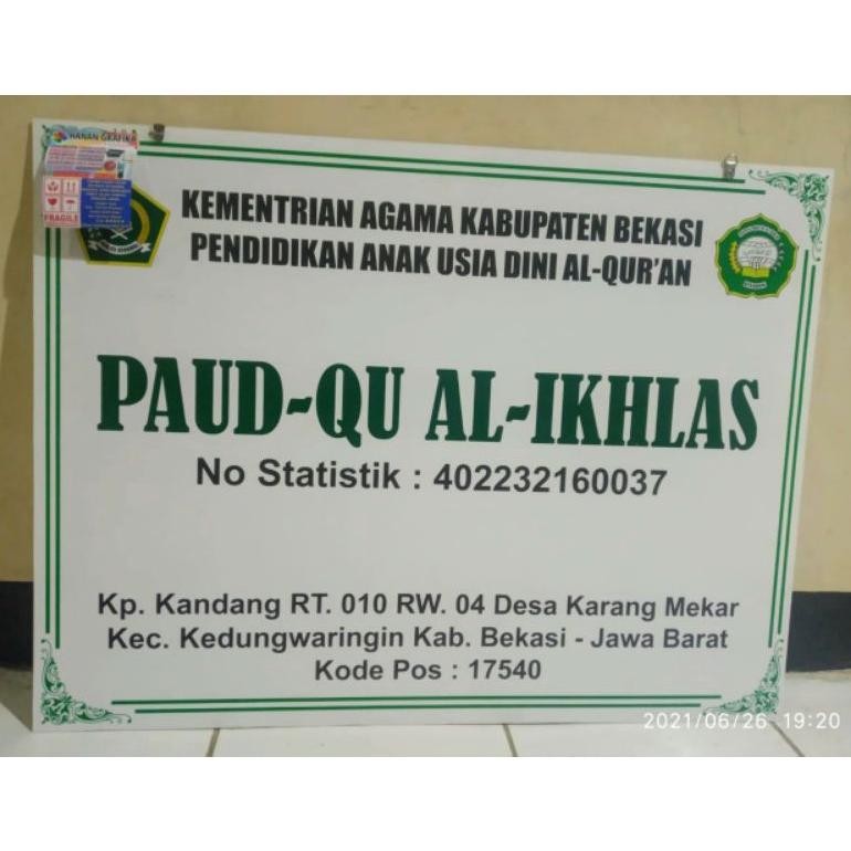 

PANAGO ACRYLIC 50X70 PAPAN NAMA DOKTER BIDAN PLANG PRAKTEK SIGN LABEL 50*70 AKRILIK