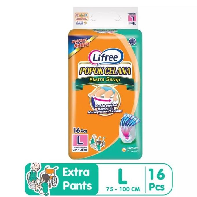READY Lifree popok celana ekstra serap L16 L 16 / Lifree celana extra serap