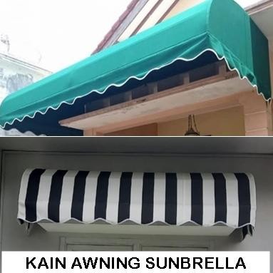 NEW Kain Sunbrella/ Kanopi Kain Sunbrella/ Awning Hotel , Taman, Rumah Cluster, Rumah Mewah Bahan Su