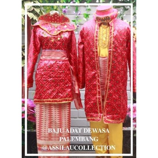 Ready Baju Adat Palembang Dewasa (Pria/Wanita)