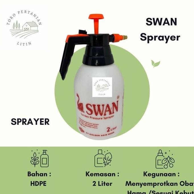 

Terlaris Swan - Sprayer / Alat Semprot / Hand Sprayer Pestisida, Disinfektan, Kandang Kebun, Hewan, Pupuk, Tanaman Kapasitas 2 Liter
