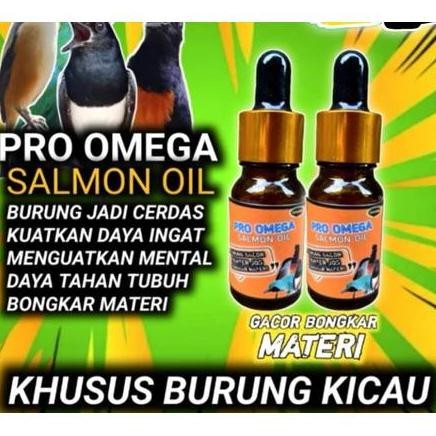 

Terlaris Termurah Pro Omega Salmon Fish Oil Minyak Ikan Murni Vitamin Burung Cerdas Otak Burung