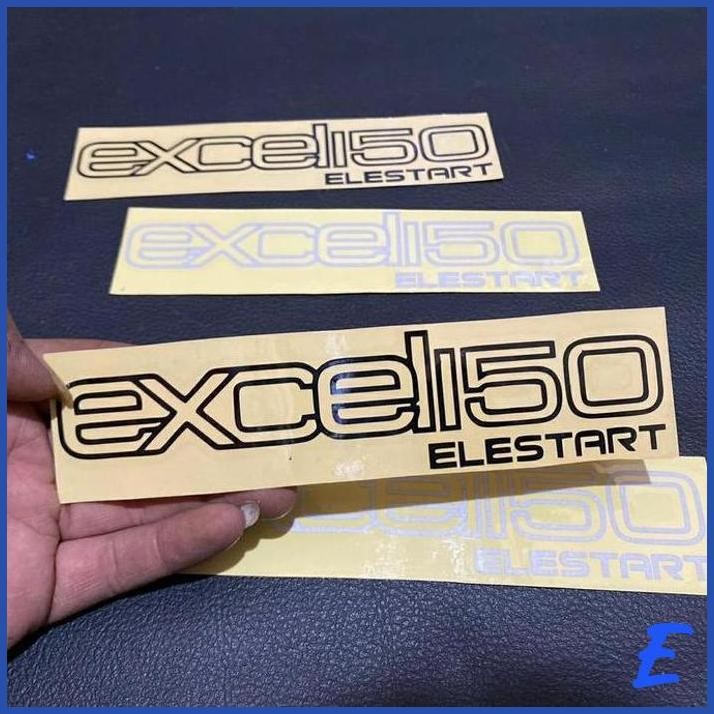 | ASM | EMBLEM STIKER LOGO TEPONG KANAN KIRI VESPA EXCEL 150 ELESTART CUTTING