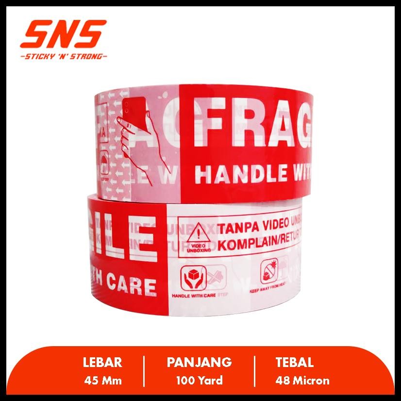 

LAKBAN UNBOXING FRAGILE MIX 100 YARD SNS STICKY N STRONG